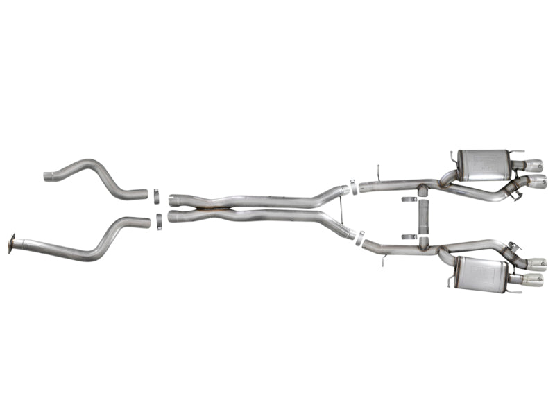 AFE 49-34078-P rce XP 3in 304 SS Cat-Back Dual Mode Exhaust w/ Polished Tips 16