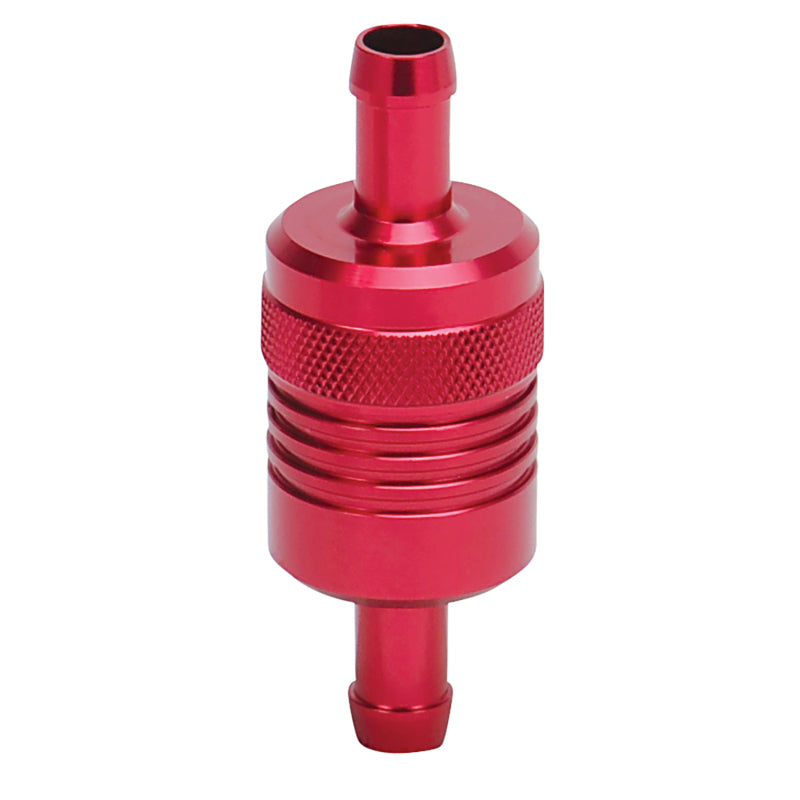 Russell 645130 Performance Red Street Fuel Filter (3in Length 1-1/8in diameter 3/8in inlet/outlet)