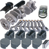 Eagle 62501030 fits Chevy 400 3.750in Crank 5.700in I-Beam Rods -5cc Flat Top 4.155in Pistons Rotating Assembly