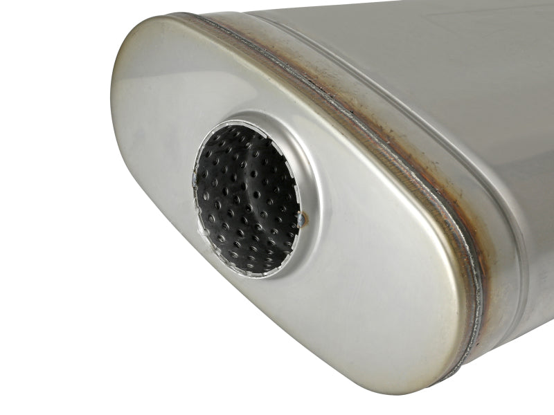 AFE 49M30019 orce XP 304 Stainless Steel Muffler 2.5in Center/Offset 18in L x 9