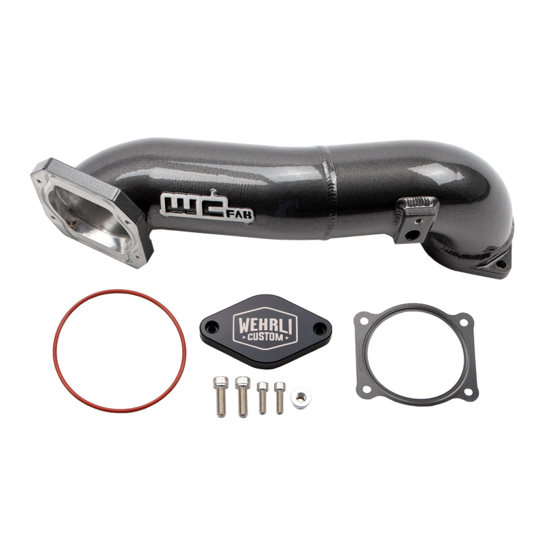 Wehrli 11-16 Duramax LML Passenger Side 3 in. Intercooler Pipe - Bengal Grey