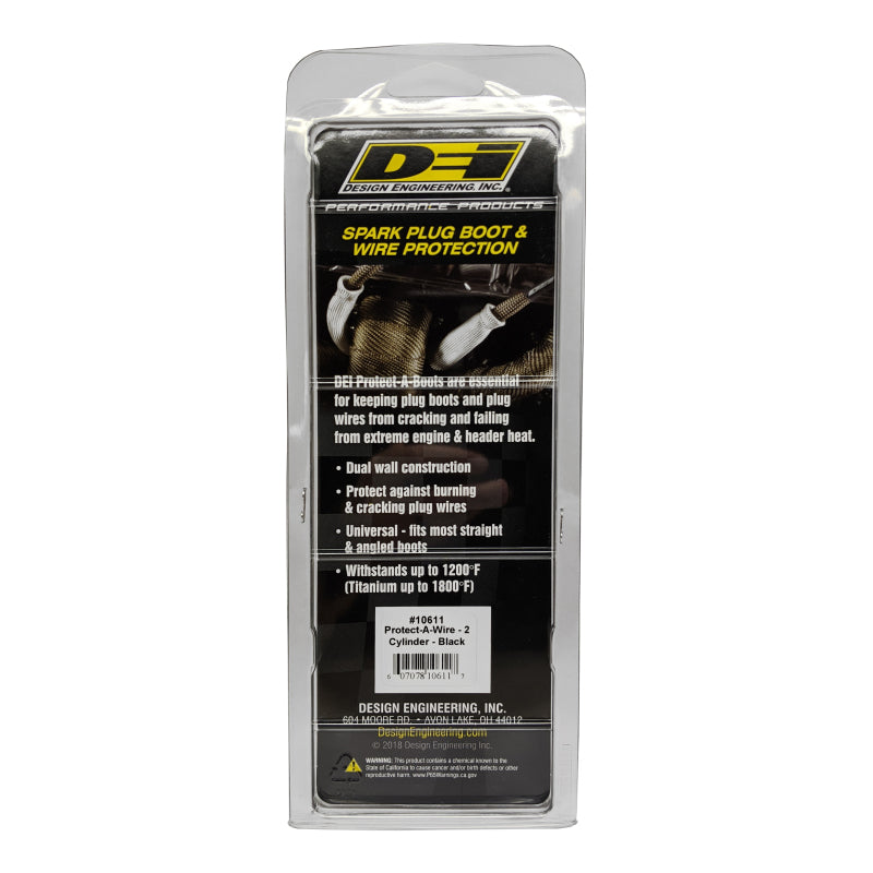 DEI 10611 Protect-A-Wire 2 Cylinder - Black