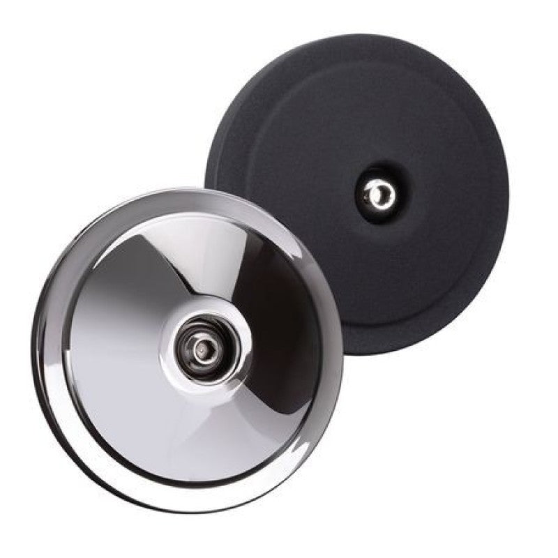 S&S 170-0120 Cycle Dished Bobber Air Cleaner Cover w/ Machined Highlights - Chro