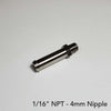 Ticon 124-04000-1040 Industries 4mm Nipple Type 40mm OAL 1/16in NPT Fitting
