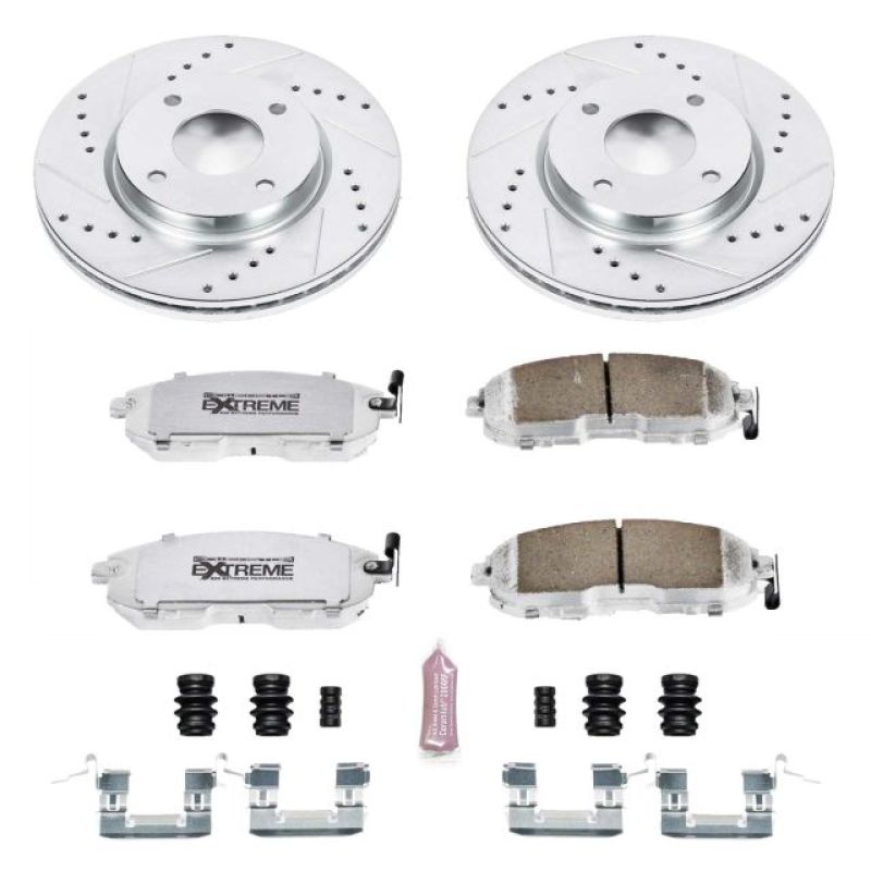 PowerStop K5817-26 09-14 fits Nissan Cube Front Z26 Street Warrior Brake Kit