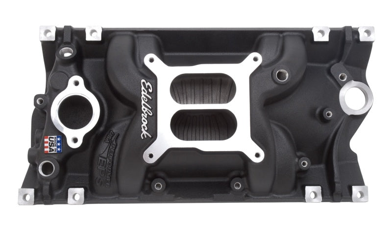 Edelbrock 27163 Manifold Performer Eps SB fits Chevy Vortec Black Finish