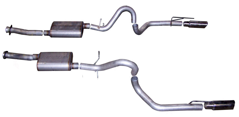 Gibson 619003 fits Ford 99-04 Mustang GT 4.6L 3in Cat-Back Dual Exhaust - Stain