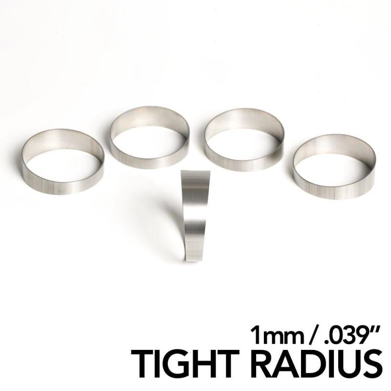 Ticon 109-03801-0013 Industries 1.5in 45 Degree 2.55in CLR Tight Radius 1mm Wall Titanium Pie Cuts - 5pk