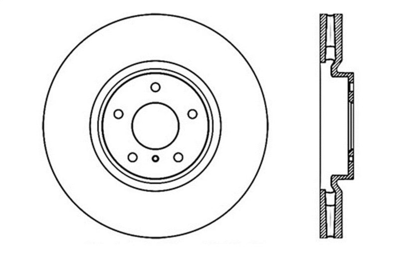 Stoptech 128.42095R Drilled Sport Brake Rotor