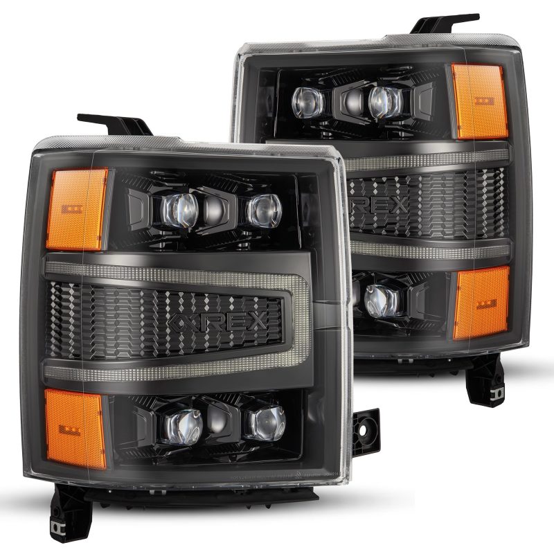 AlphaRex 880241 fits Chevy 04-15 1500 NOVA-Series LED Proj Headlights Alpha BL