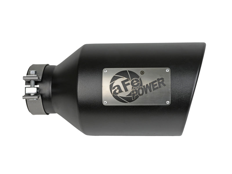 AFE 49T40801-B15 MACH Force-Xp 409 Stainless Steel Clamp-on Exhaust Tip Black