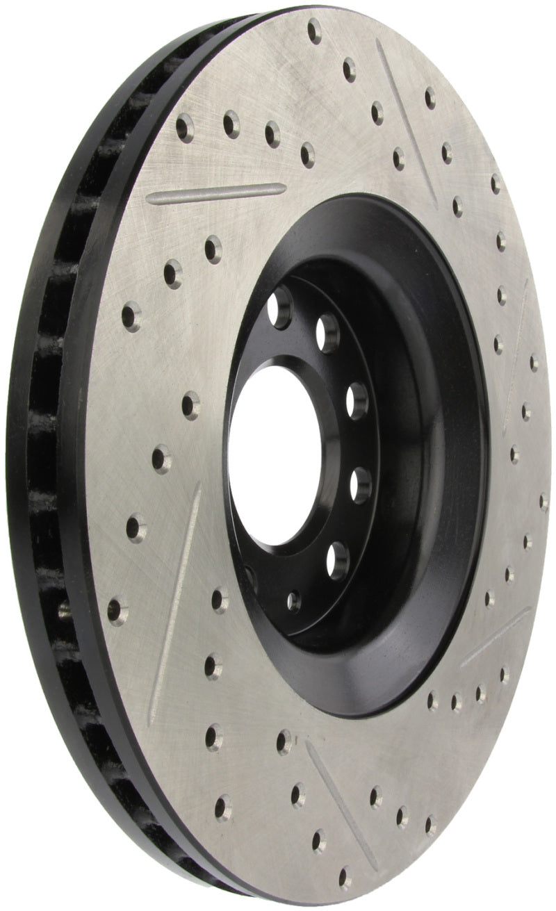 Stoptech 127.33096R 05-06 Audi A4 Quattro/ 02-04 A6 Quattro / 99-02 S4 Front Right Slotted & Drilled Rotor