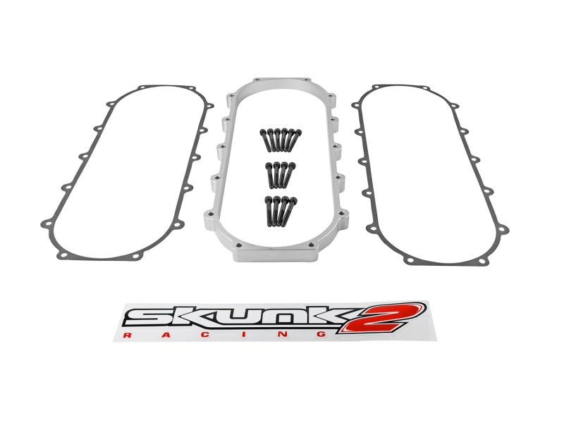 Skunk2 Racing 907-05-9001 Skunk2 Ultra Series fits Honda/fits Acura Silver RACE Intake Manifold 1 Liter Spacer (Inc Gasket & Hardware)