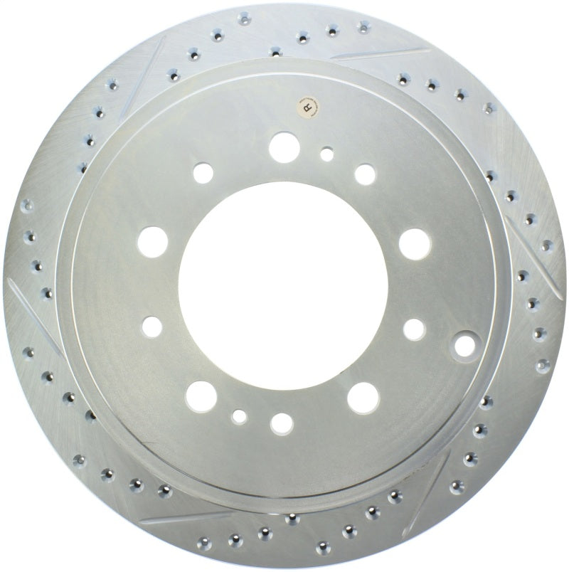 Stoptech 227.44157R Select Sport 13-17 fits Toyota Land Cruiser Drilled / Slotted Rear Passenger-Side Brake Rotor