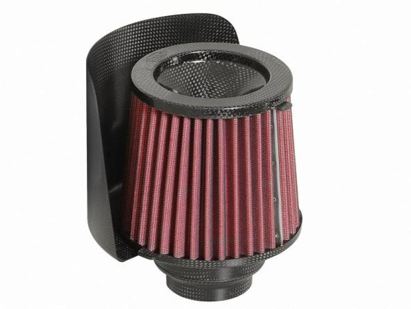 BMC CRF613/08-R Universal 90mm Conical Carbon Racing Filter w/Shield & Reducer