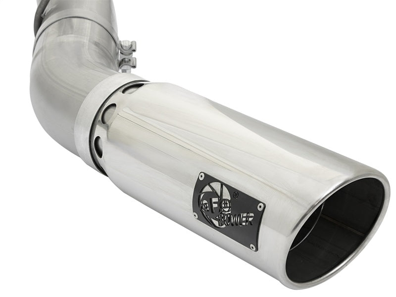 AFE 49-04085-P 5in DPF-Back Aluminized Steel Exhaust System w/Polished Tips 201