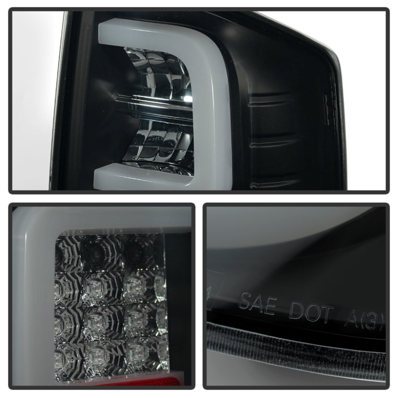 Spyder 5080202 fits Toyota 14-20 Tundra 2016 Light Bar LED Tail Lights Black Sm