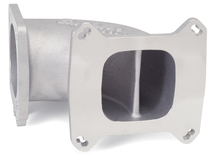 Edelbrock 3849 High Flow Intake Elbow 95mm Throttle Body to Square-Bore Flange As-Cast Finish