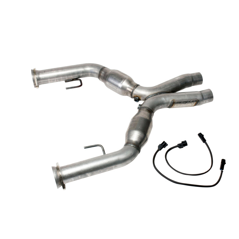 BBK 1637 Mustang 4.6 Short Mid X Pipe With Catalytic Converters 2-3/4 For Long