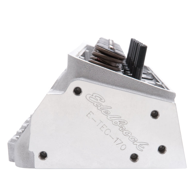 Edelbrock 60975 Cylinder Head SB fits Chevrolet Performer RPM E-Tec 170 for Hydraulic Roller Cam Complete (Ea)