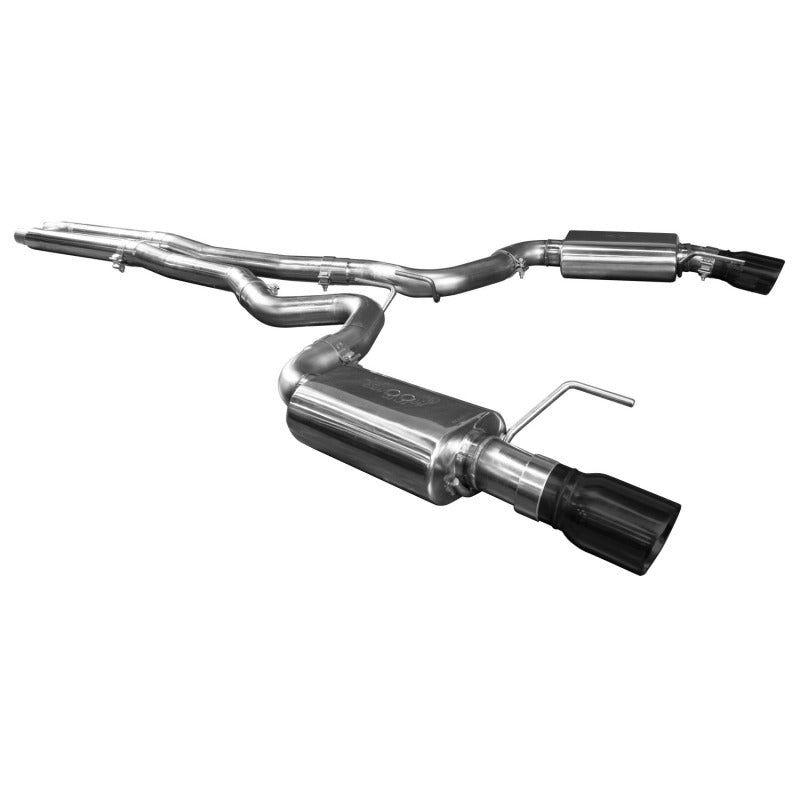 Kooks 11514411 15+ Mustang 5.0L 4V Convertible 3in Cat-Back w/ H-Pipe 4in Slash Cut Black Tips Exhaust