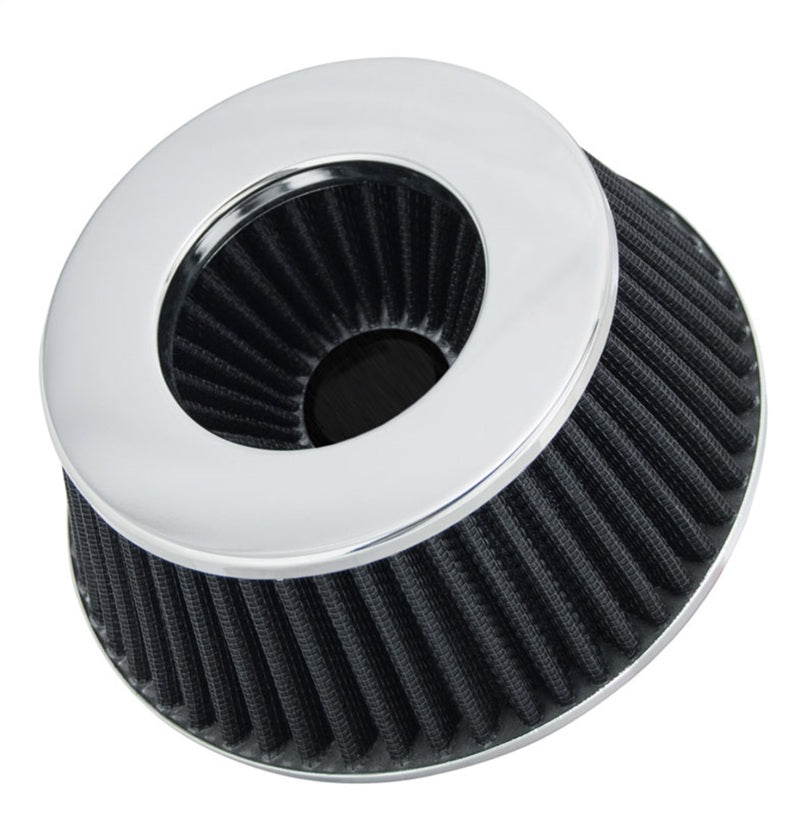 Spectre 8161 Adjustable Conical Air Filter 2-1/2in. Tall (Fits 3in. / 3-1/2in. / 4in. Tubes) - Blk