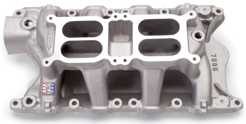 Edelbrock 7585 fits Ford 351 W Dual Quad Air Gap Manifold