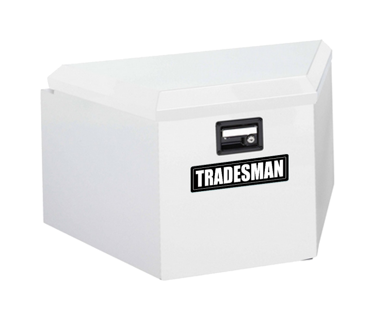 Tradesman 6220 Steel Trailer Tongue Storage Box (16in.) - White