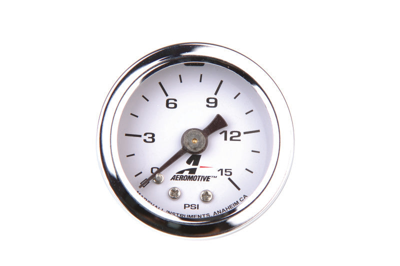 Aeromotive 15632 0-15 PSI Fuel Pressure Gauge