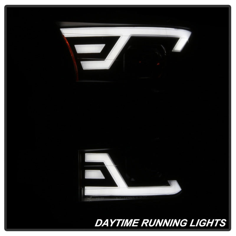 xTune 9042942 15-17 fits Ford F-150 DRL LED Light Bar Projector Headlights - Bl