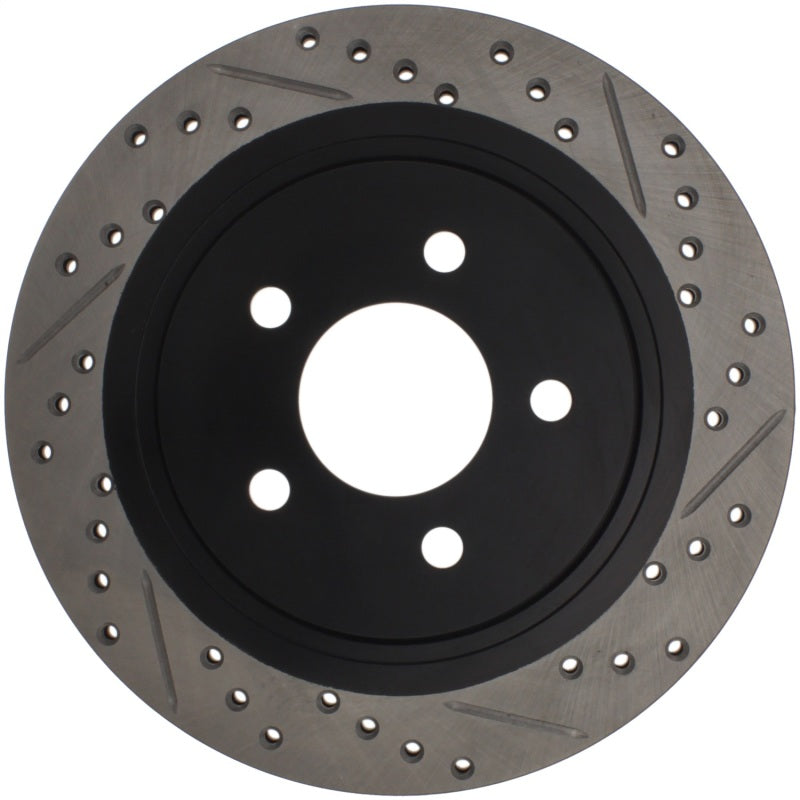 Stoptech 127.61087L 05-10 fits Ford Mustang Slotted & Drilled Left Rear Rotor
