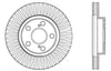 Stoptech 128.44172R Sport Cross Drilled Brake Rotor - Rear Left