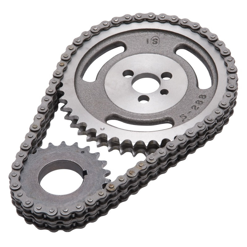 Edelbrock 7802 Timing Chain And Gear Set fits SBC Sng/Keyway