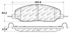 Stoptech 305.1081 Street Select Brake Pads - Rear