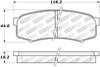 Stoptech 308.0606 Street Brake Pads - Rear