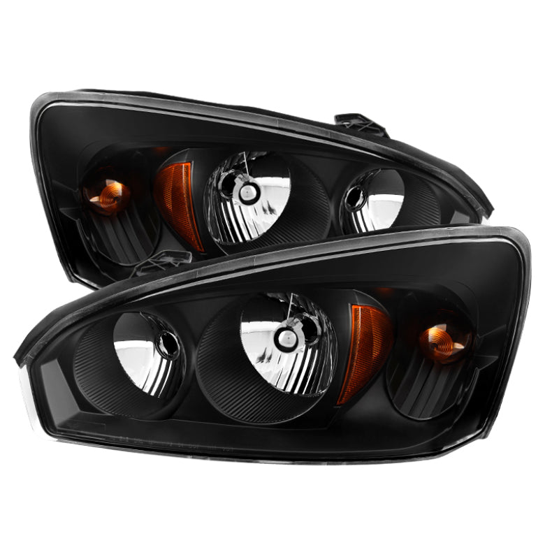9026454 Xtune fits Chevy 04-08 Malibu Crystal Headlights Black HD-JH-CMA04-AM-