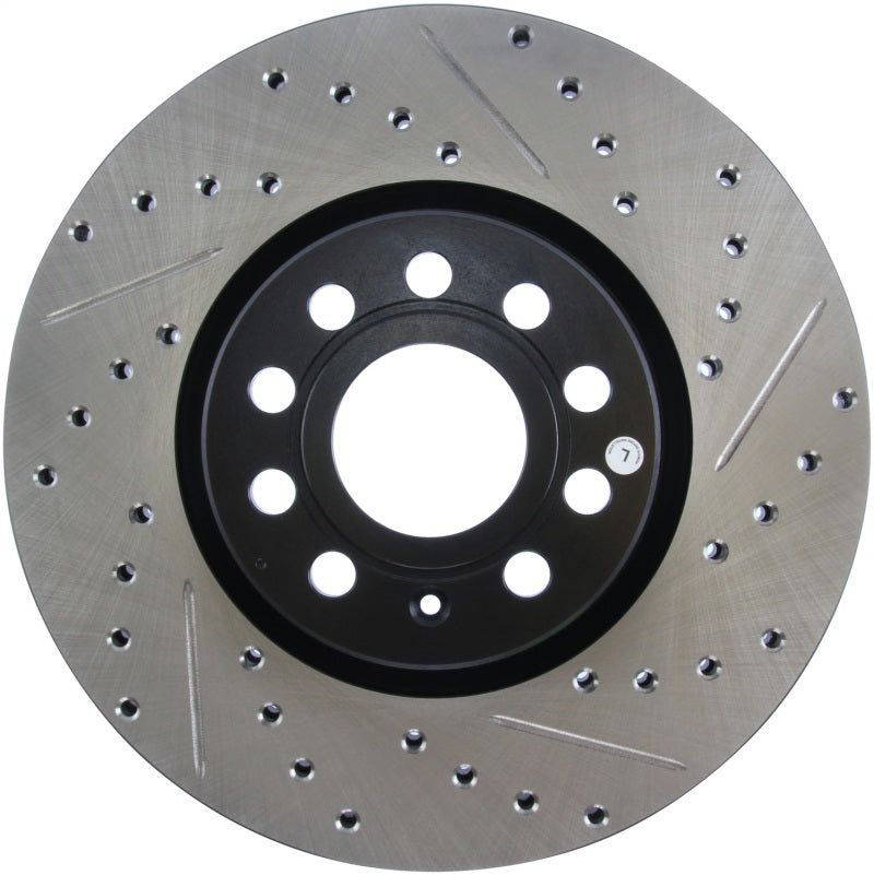 Stoptech 127.33098L Slotted & Drilled Sport Brake Rotor