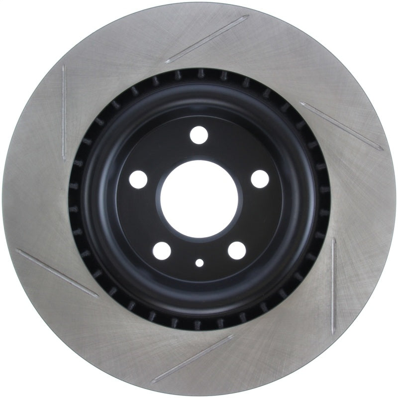 Stoptech 126.33137SL Power Slot 12-13 fits Audi A6 Quattro/11-12 A7 Quattro / 10-13 S4 Rear Left Slotted Rotor