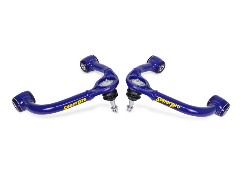 SuperPro TRC6675 2021+ fits Ford F150 Fixed Offset Front Upper Control Arm Set