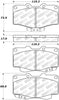 Stoptech 305.0436 Street Select Brake Pads - Rear