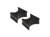Prothane 19-1718-BL Universal Shock Reservoir Mounts - 1.5/2.0 Diameter - Black