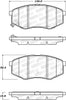 Stoptech 308.1447 Street Brake Pads - Front