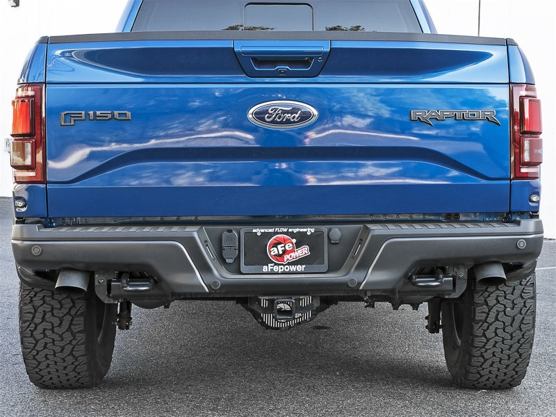 AFE 49-33095-B orce-Xp Cat-Back Exhaust w/Dual Hi-Tuck Tips Black 17-18 fits Fo