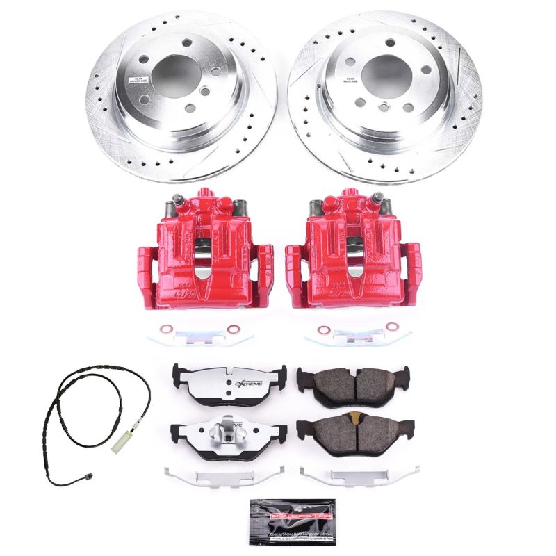 PowerStop KC7008 26 13 fits BMW X1 Rear Z26 Street Warrior Brake Kit w/Calipers