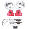 PowerStop KC7008 26 13 fits BMW X1 Rear Z26 Street Warrior Brake Kit w/Calipers