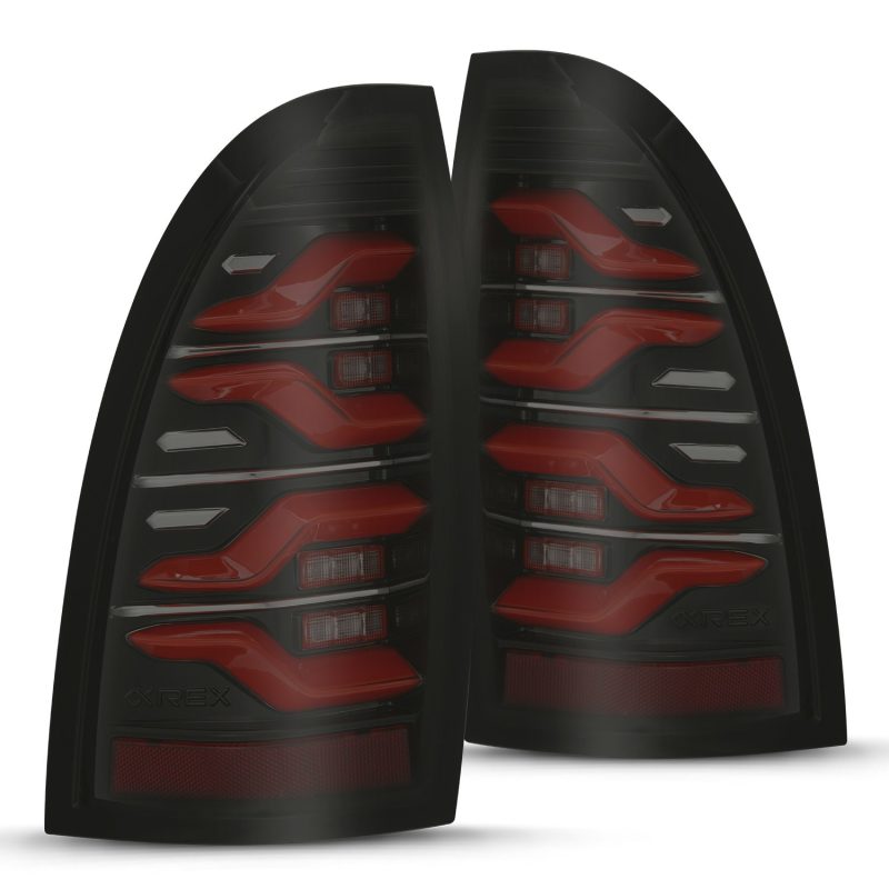 AlphaRex 680070 fits Toyota 05-15 Tacoma LUXX LED Taillights Blk/Red w/Activ Li
