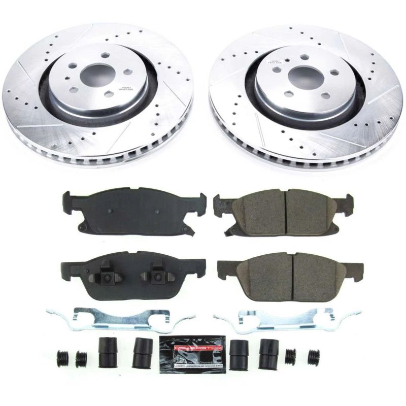 PowerStop K8321 2019 fits Ford Edge Front Z23 Evolution Sport Brake Kit