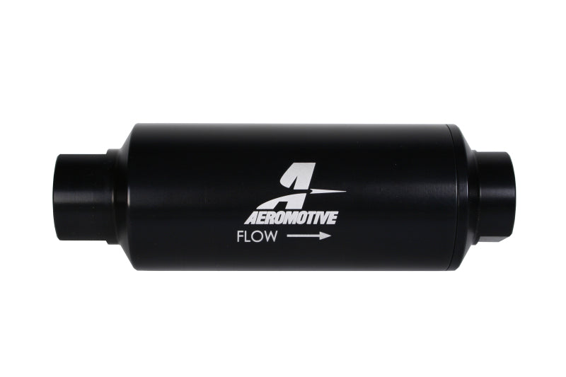Aeromotive 12343 In-Line Marine Filter - AN-12 - 40 Micron SS Element - Black H