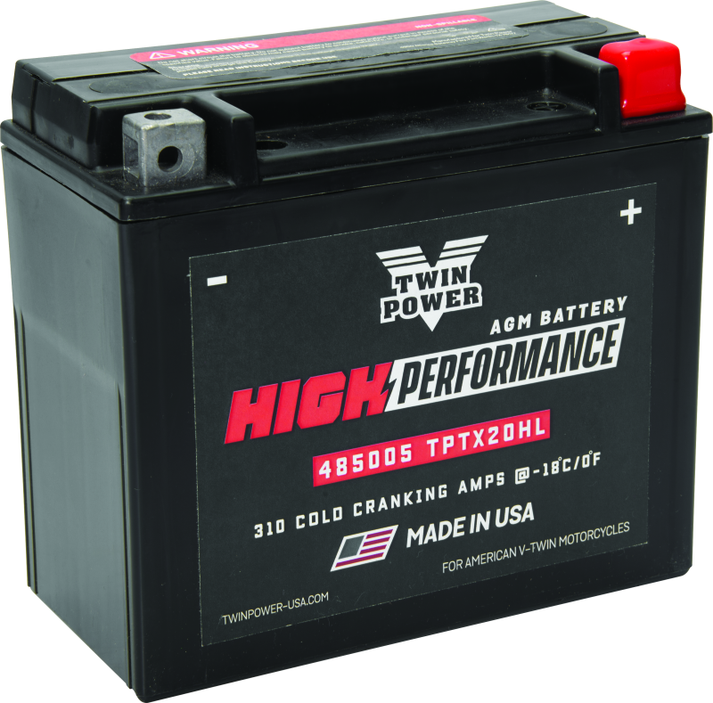 Twin Power YTX-20HL fits High Performance Battery Replaces H-D 65989-97A Made i