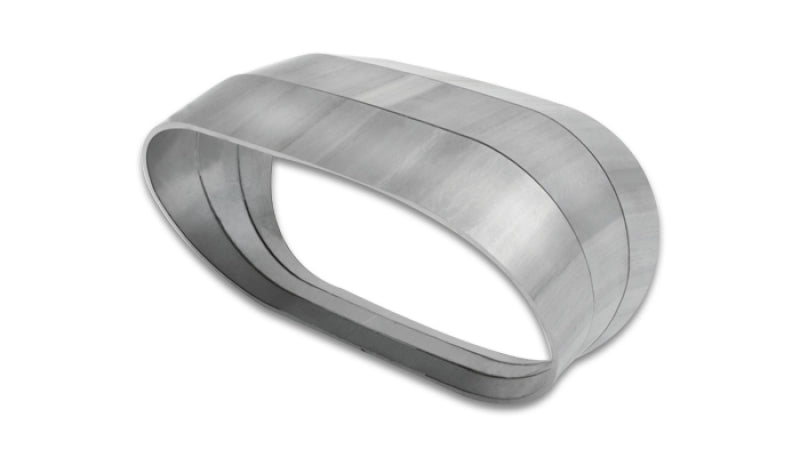 Vibrant 13591 Vertical 304 SS Oval Pie Cuts 4.0in OD Tight 45 Degree Elbow